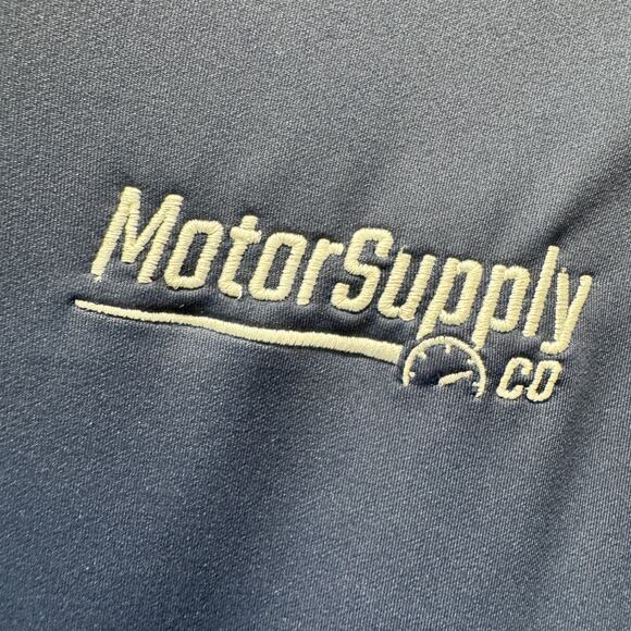 Peter Millar 1/4 Zip Mens Medium Blue Perth Performance Golf Top MOTOR SUPPLY - Picture 3 of 7